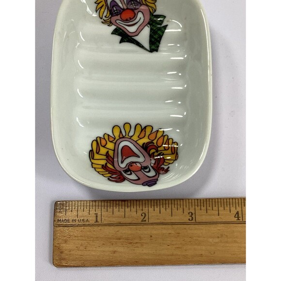 Liette international Clown Soap Dish Porcelain Hand Painted USA Made - Picture 7 of 7